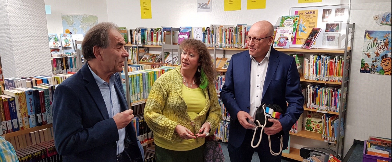 Staatssekretärin Andrea Milz bei den Lütteraten.