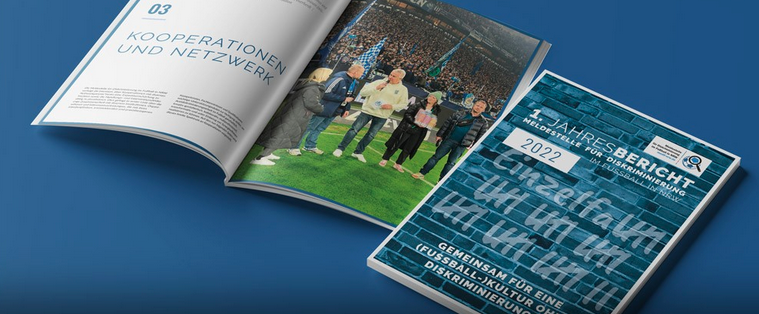 Medif-NRW Jahresbericht vor blaumen Hintergrund