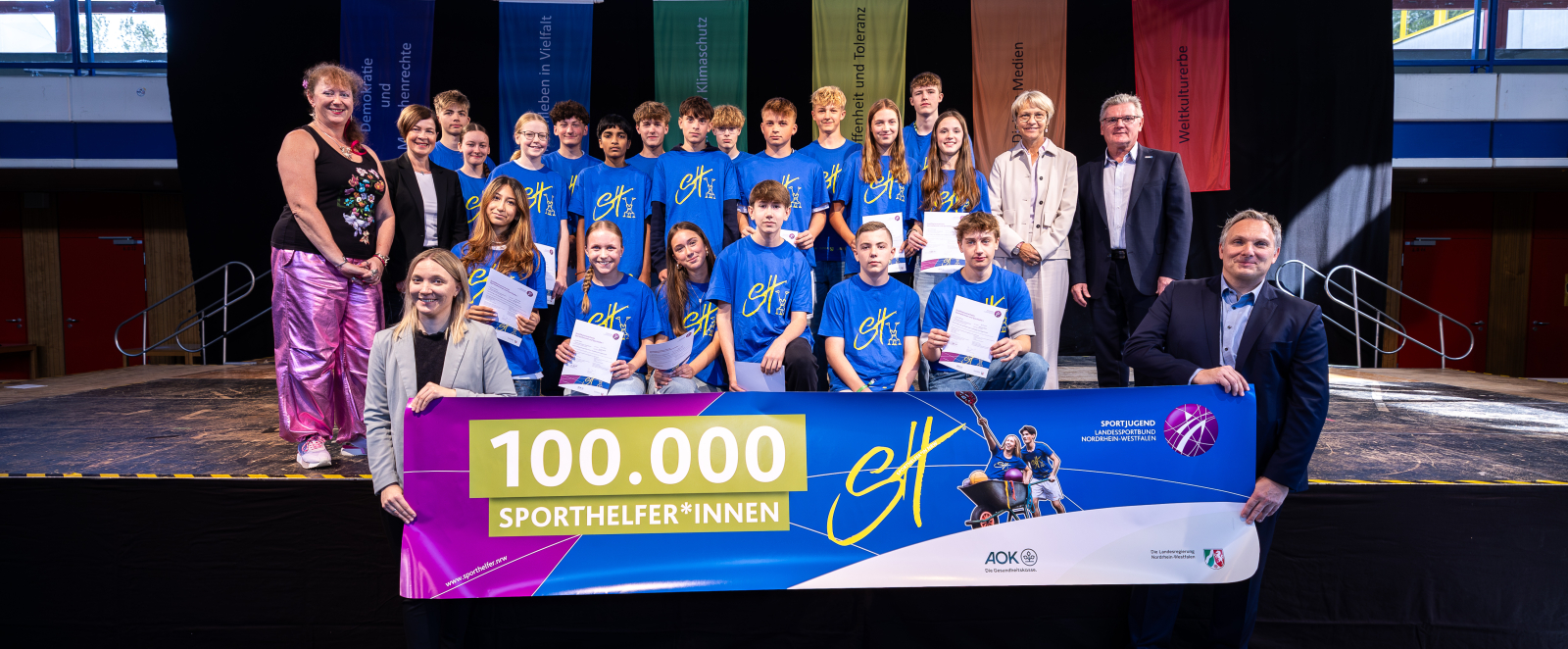 Ehrungsveranstaltung zur 100.000sten Sporthelferin / zum 100.000sten Sporthelfer