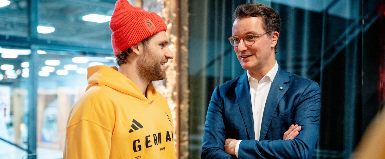 Wüst mit Leon Draisaitl