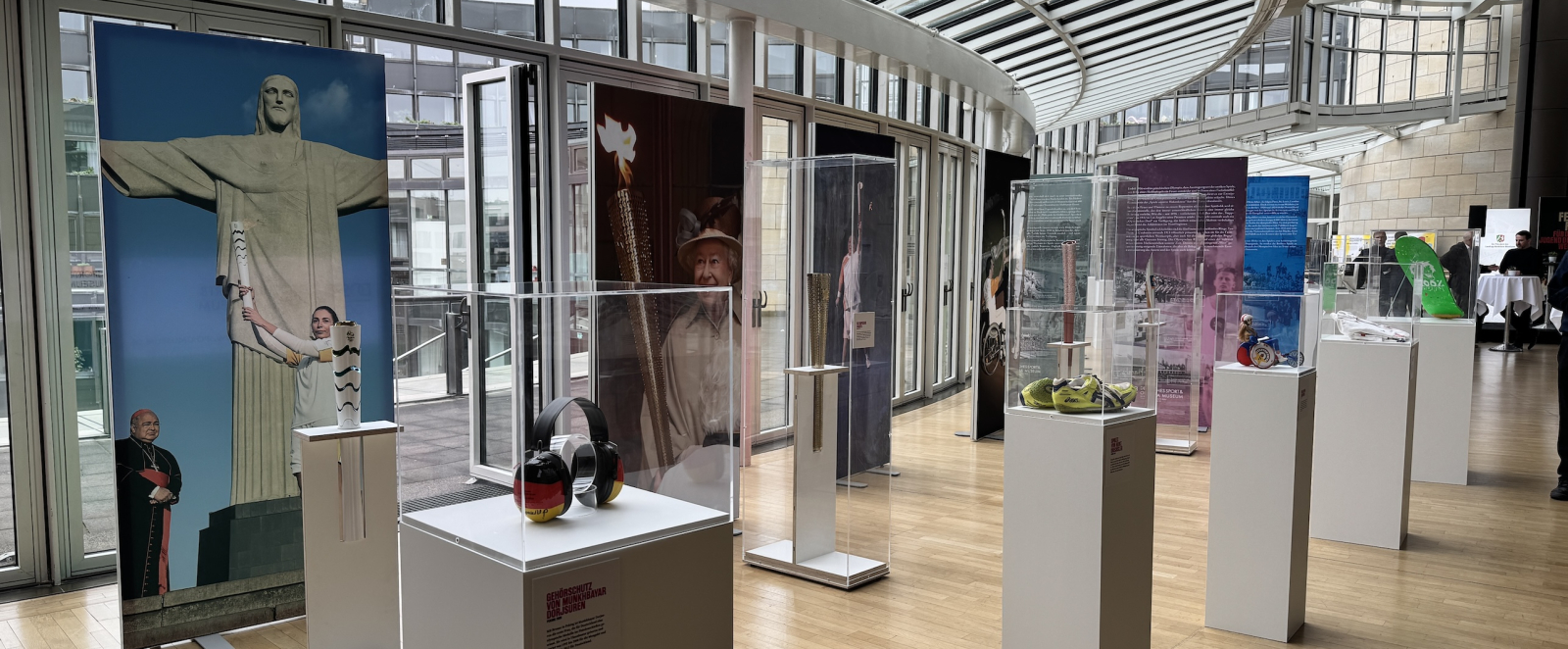 Blick auf die Ausstellung im Landtag NRW
