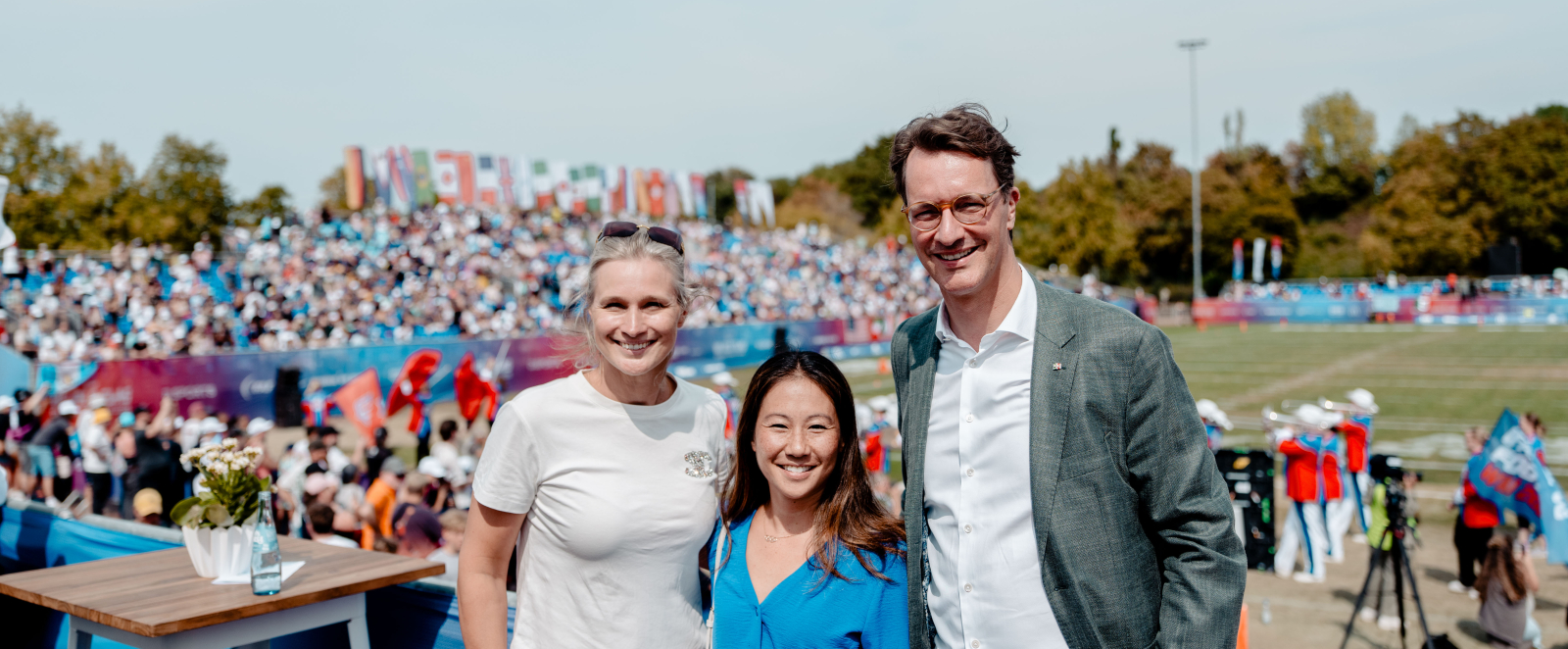 Heidemann, Bui und NRW-Ministerpräsident Wüst