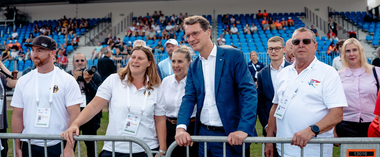 Ministerpräsident Wüst bei der Kanu-Polo-WM