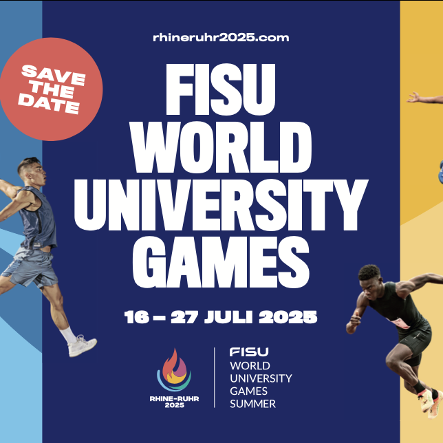 Ein Flyer zu den FISU World University Games 2025