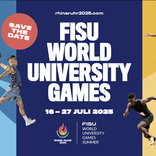 Flyer zu den Rhine-Ruhr 2025 FISU World University Games
