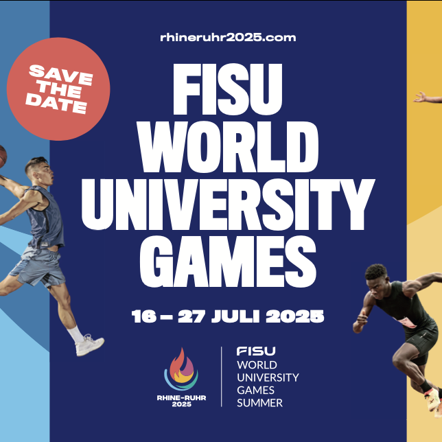 Flyer zu den Rhine-Ruhr 2025 FISU World University Games