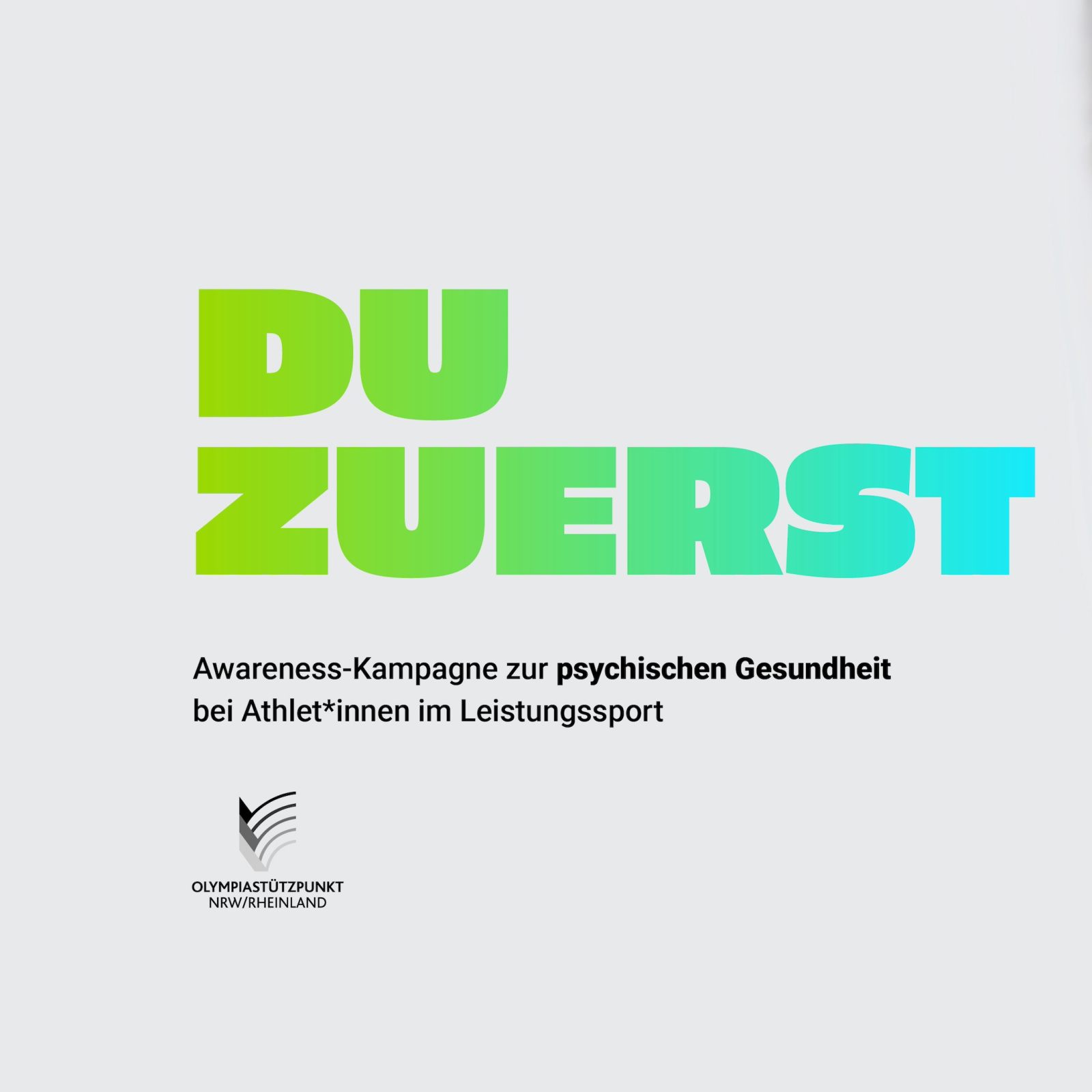 DU ZUERST – Awareness-Kampagne im Sportland.NRW