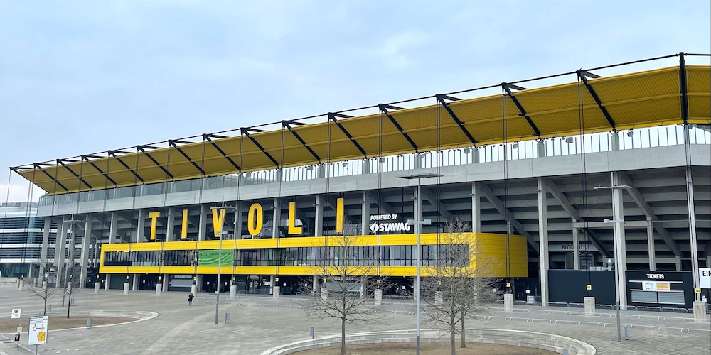 Stadion Aachen aus der Außenansicht