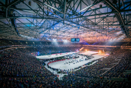 Die Arena auf Schalke bei der World Team Challenge