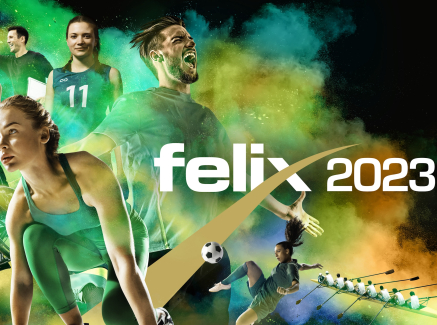 Key Visual des felix award mit vielen Sportlerinnen und Sportlern