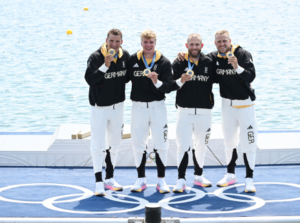 Gold für Max Rendschmidt im Kajak-Vierer