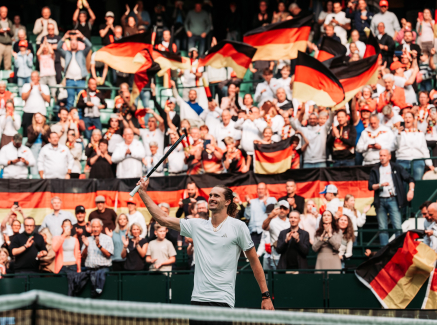 Alexander Zverev beim Davis Cup in Halle/Westfalen