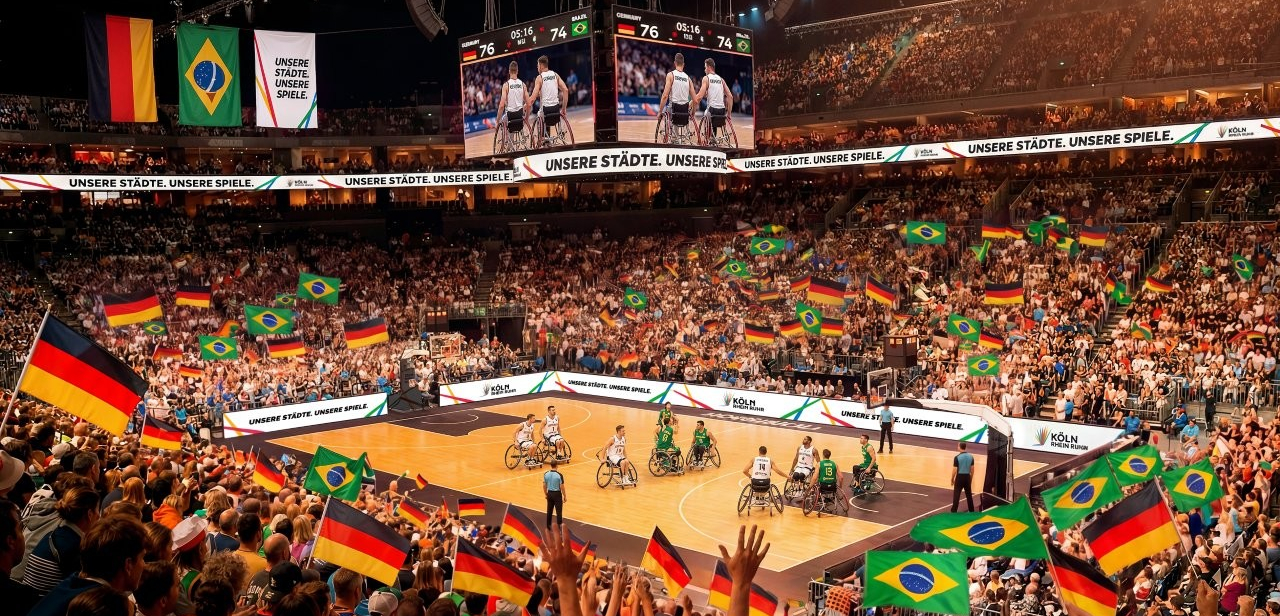 Rollstuhl-Basketball in der LANXESSarena