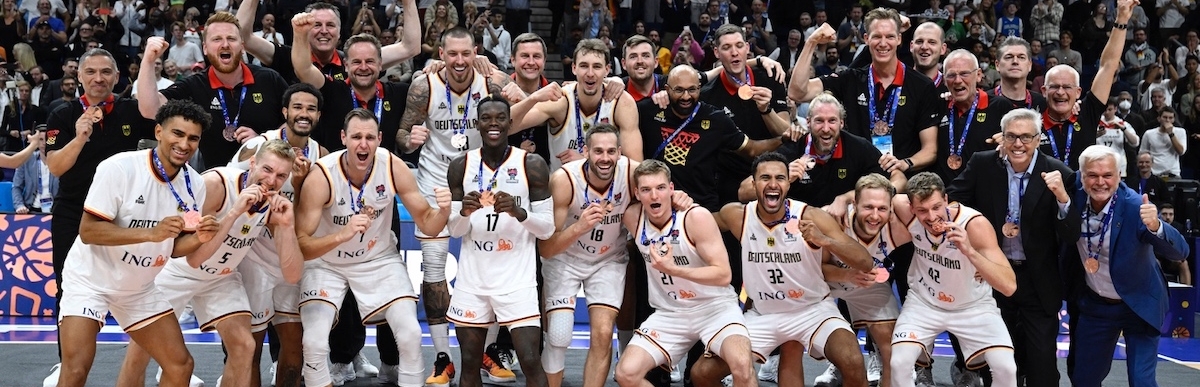 Gruppenfoto Deutsche Basketballnationalmannschaft
