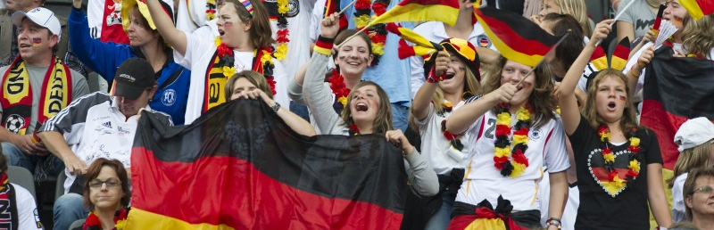 Deutschland Fans im Stadion