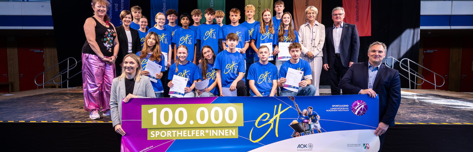 Ehrungsveranstaltung zur 100.000sten Sporthelferin / zum 100.000sten Sporthelfer