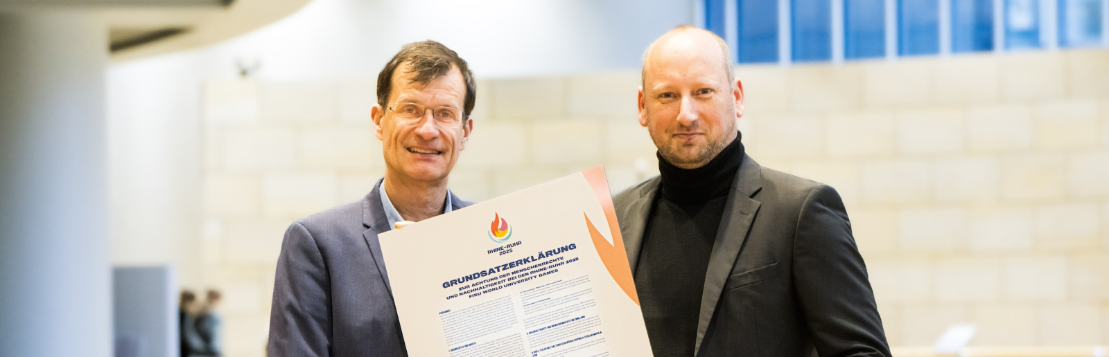 v.l. Prof. Dr. Holger Preuß, Niklas Börger