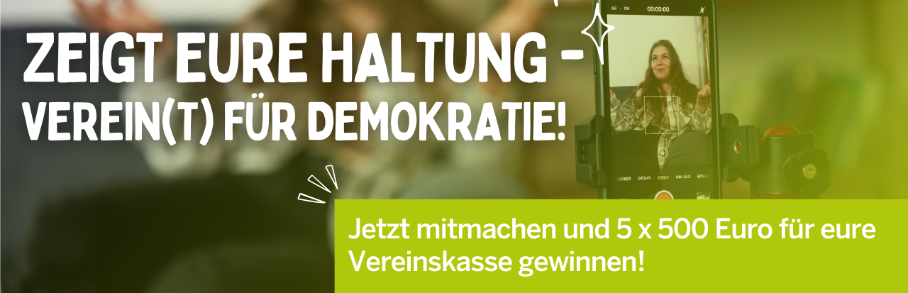 „Zeigt eure Haltung – Verein(t) für Demokratie!": Landesregierung ruft nordrhein-westfälische Vereine auf, ihre Haltung sichtbar zu machen