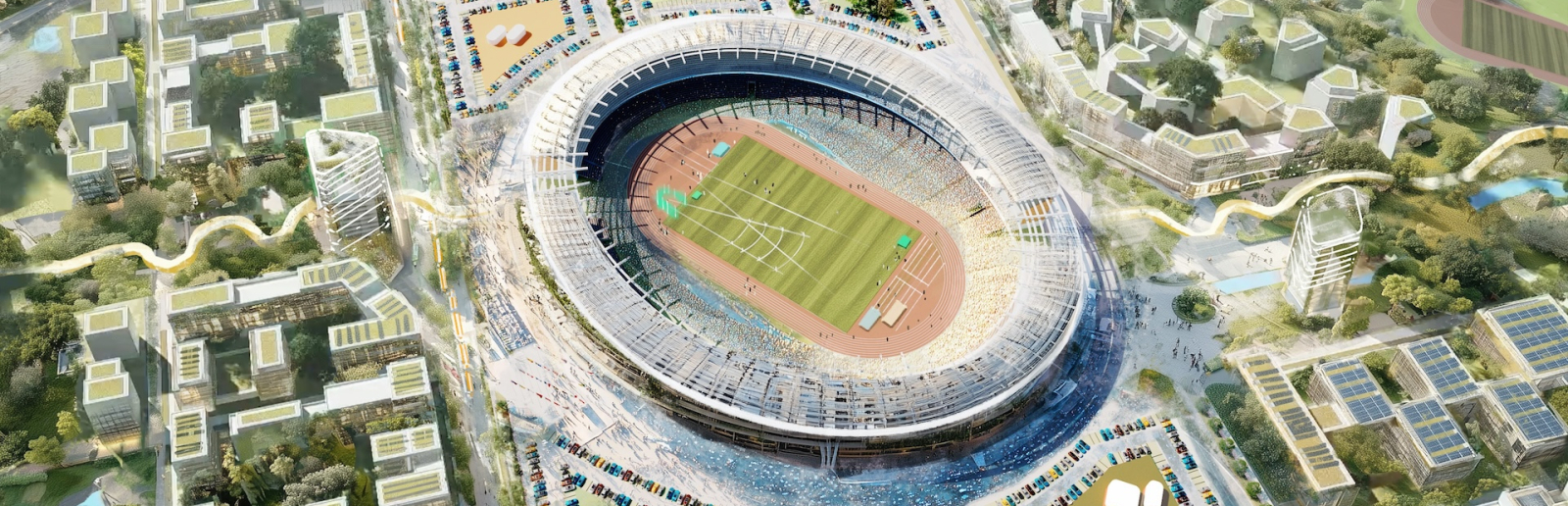 Modulares Stadion in der Übersicht