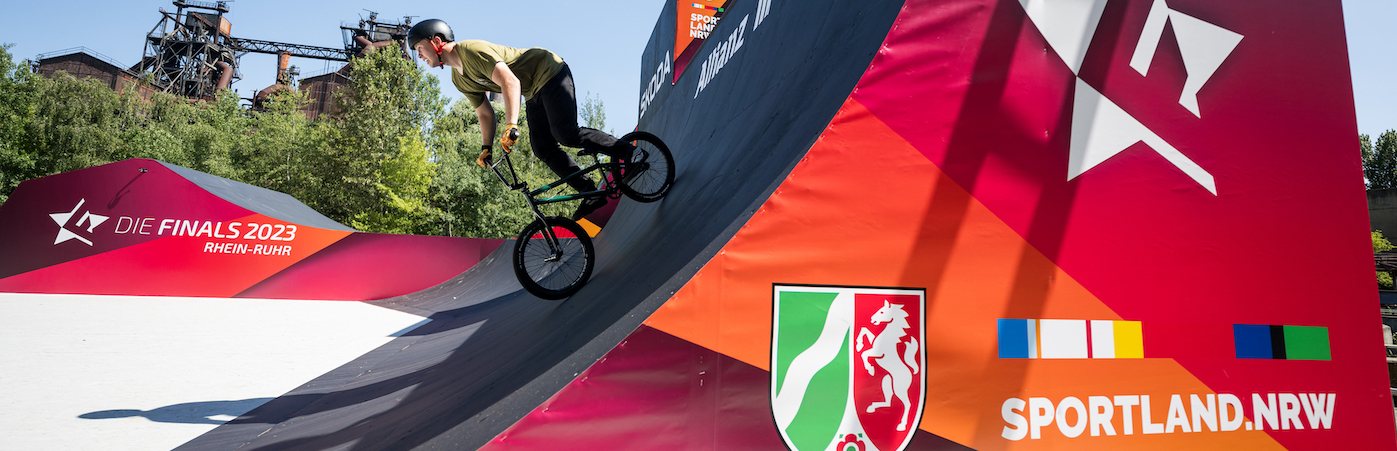 BMX-Sportler 