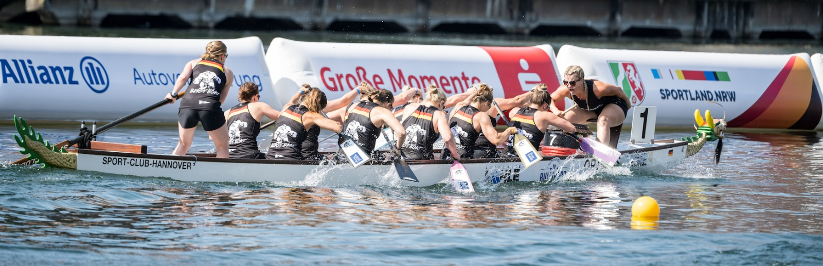 Drachenbootrennen bei den Finals