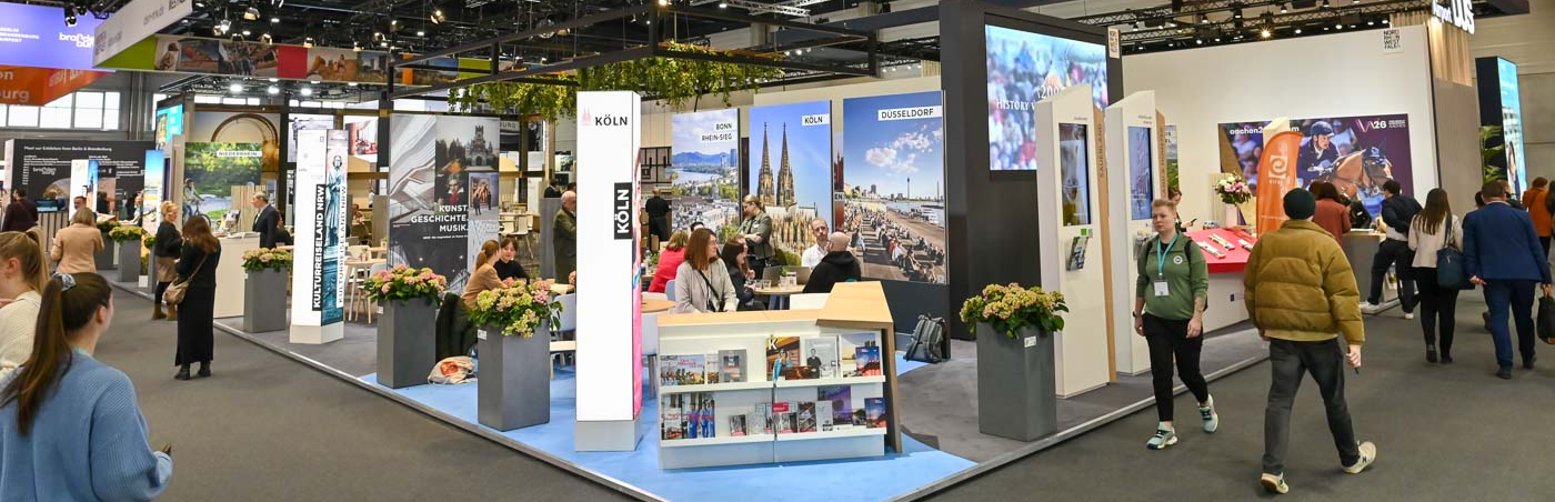 Stand des Tourismusverbandes NRW auf der ITB 2025