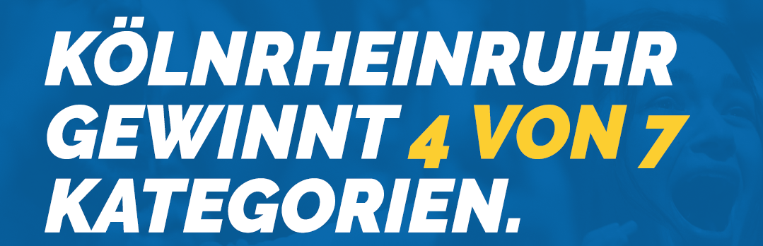 Grafik mit Schriftzug "KRR gewinnt 4 von 7 Kategorien."