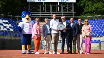 Staatssekretärin Milz eröffnet modernisierte Tennisanlage des ETUF