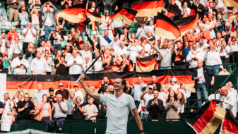 Alexander Zverev beim Davis Cup in Halle/Westfalen